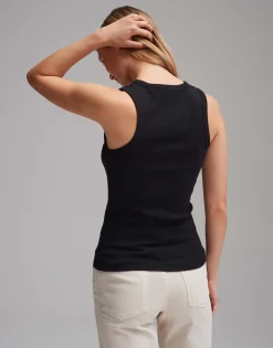 Online Geripptes Tanktop ILESSO Slim aus BCI Cotton Mix Basics|Shirts