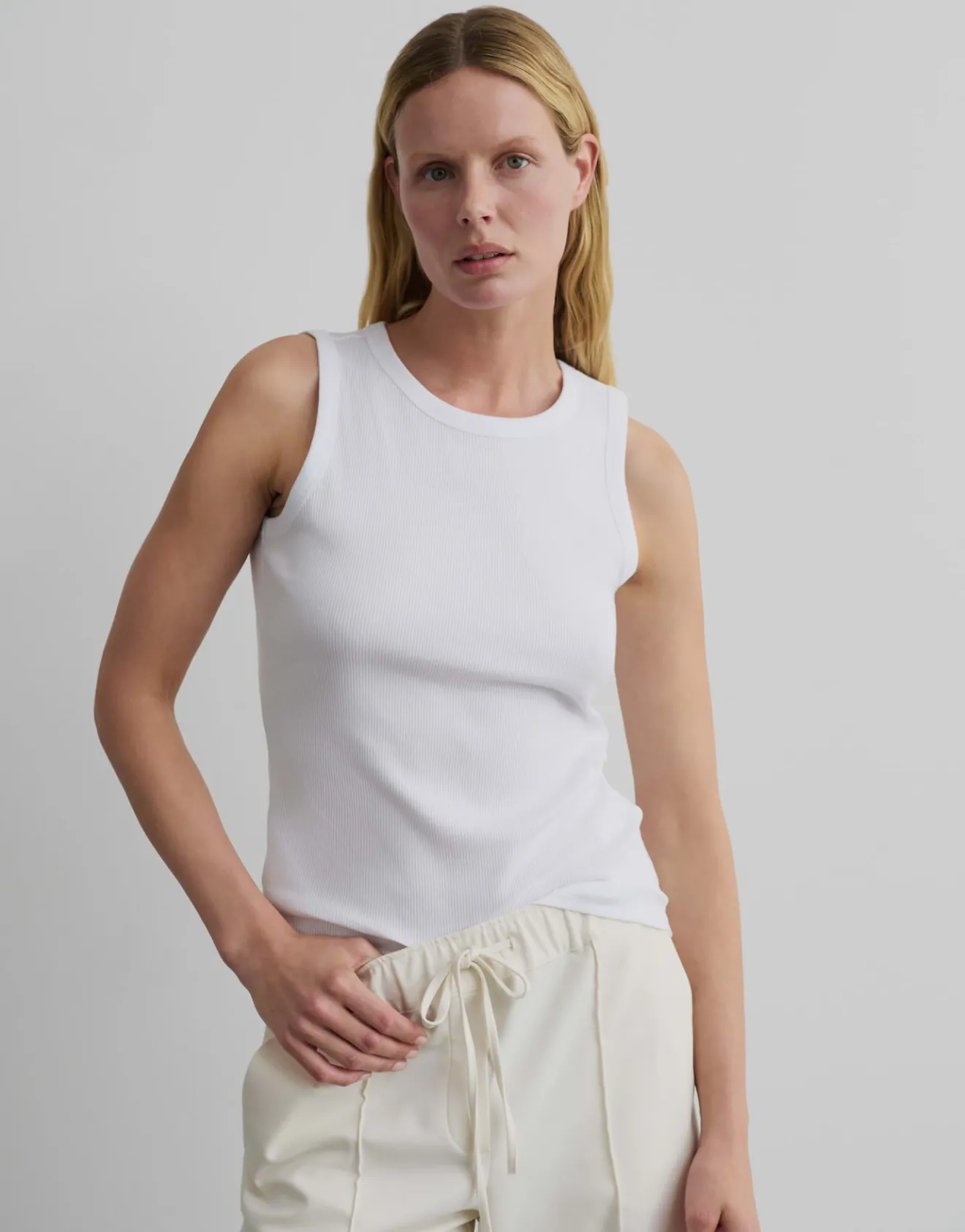 Cheap Geripptes Top KLEANNE Slim aus BCI Cotton Mix Basics|Shirts