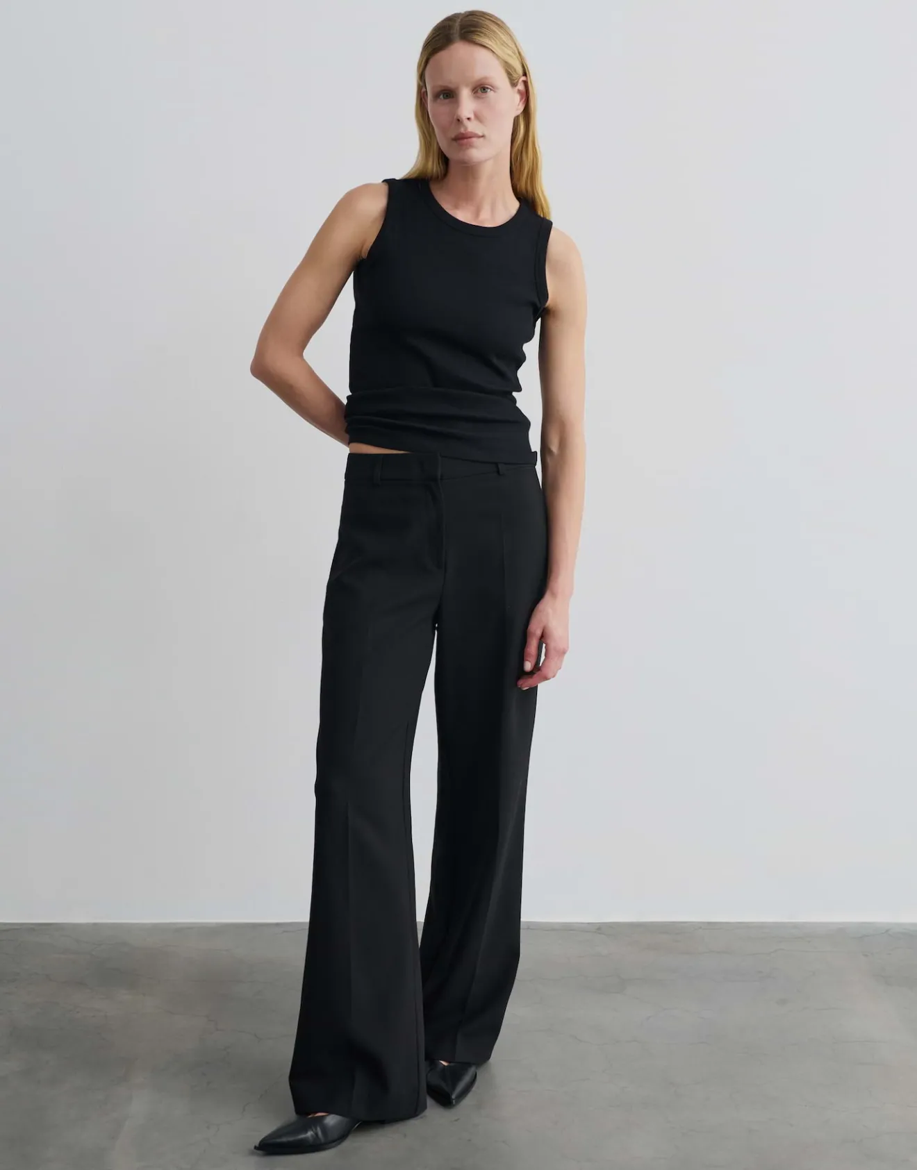 Sale Geripptes Top KLEANNE Slim aus BCI Cotton Mix Basics|Shirts