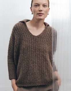 Discount Grober Strickpullover TUMALLY Loose mit Wolle Strick