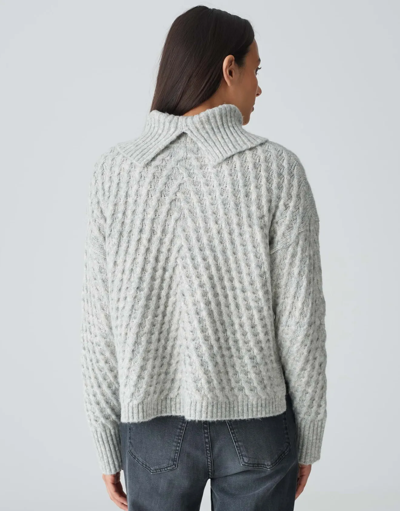 Outlet Grobstrickpullover PLINEA Regular mit Wolle Strick