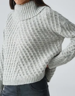 Outlet Grobstrickpullover PLINEA Regular mit Wolle Strick