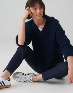 Outlet Grobstrickpullover POLONDA Regular mit Wolle Strick