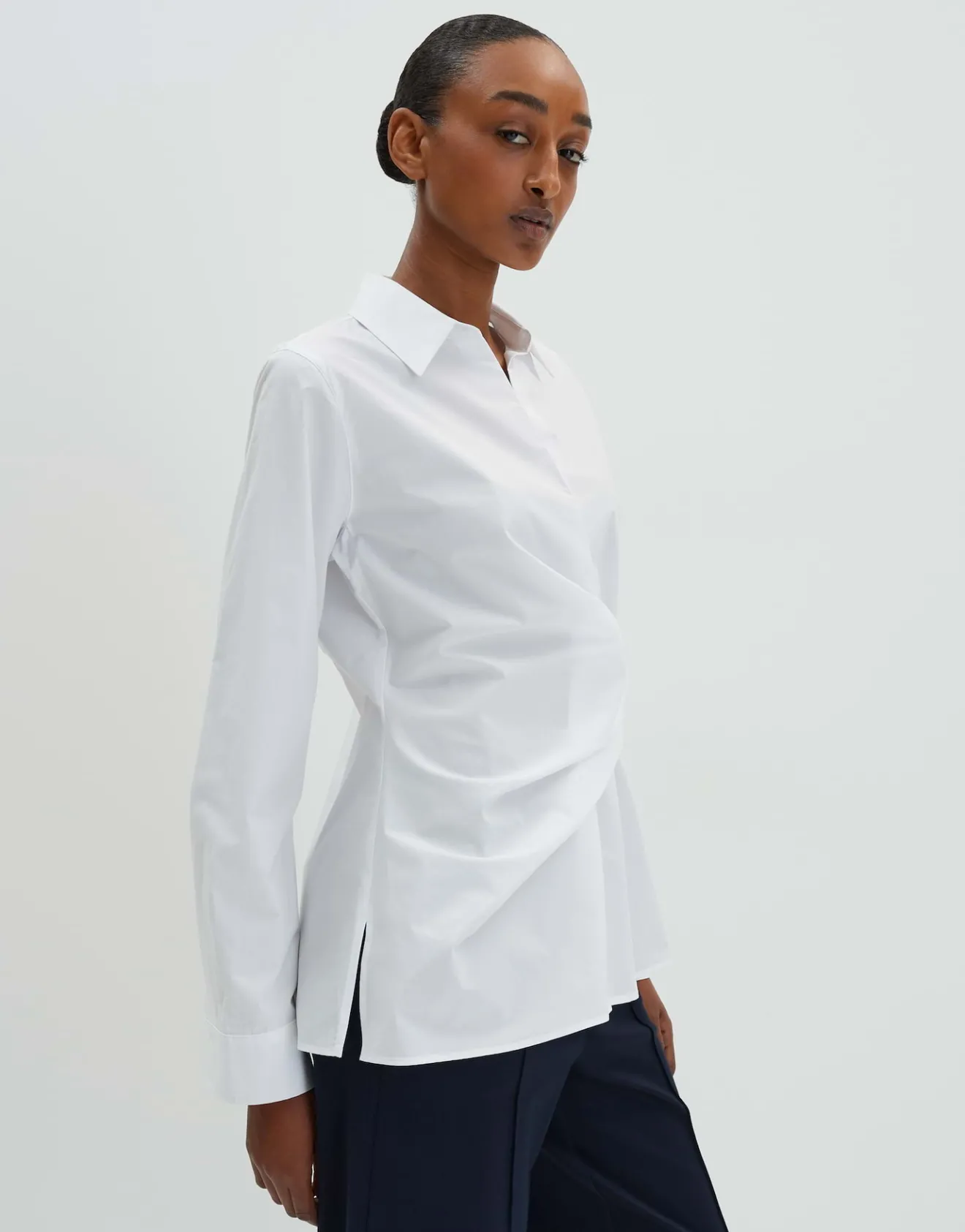 Best Sale Hemdbluse ZELLIMA Slim mit Wickel Effekt Blusen