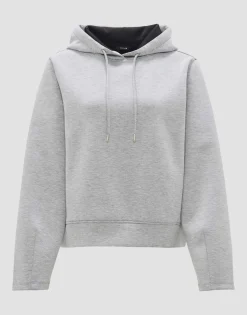 Outlet Hoodie GISSI Loose aus weichem Viskose Mix Sweat