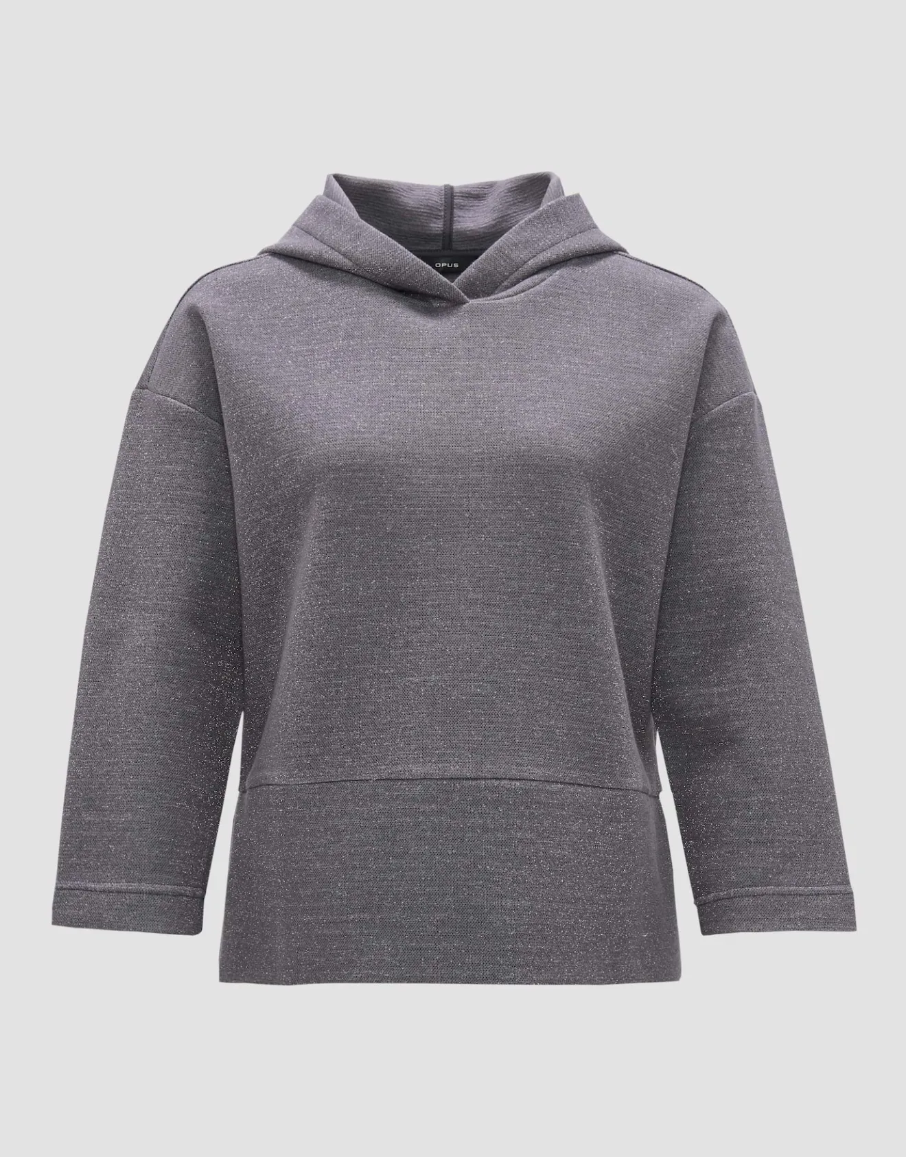 Cheap Hoodie GLITTERO Loose aus schimmerndem Baumwoll Mix Sweat