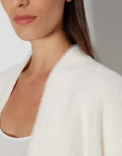 Store Jacke UMARLIE Loose in Fake Fur Optik Sweat