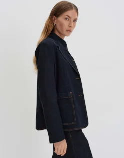 Store Jeansblazer NIARA Regular mit Kontrastnähten Blazer & Westen