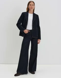 Store Jeansblazer NIARA Regular mit Kontrastnähten Blazer & Westen