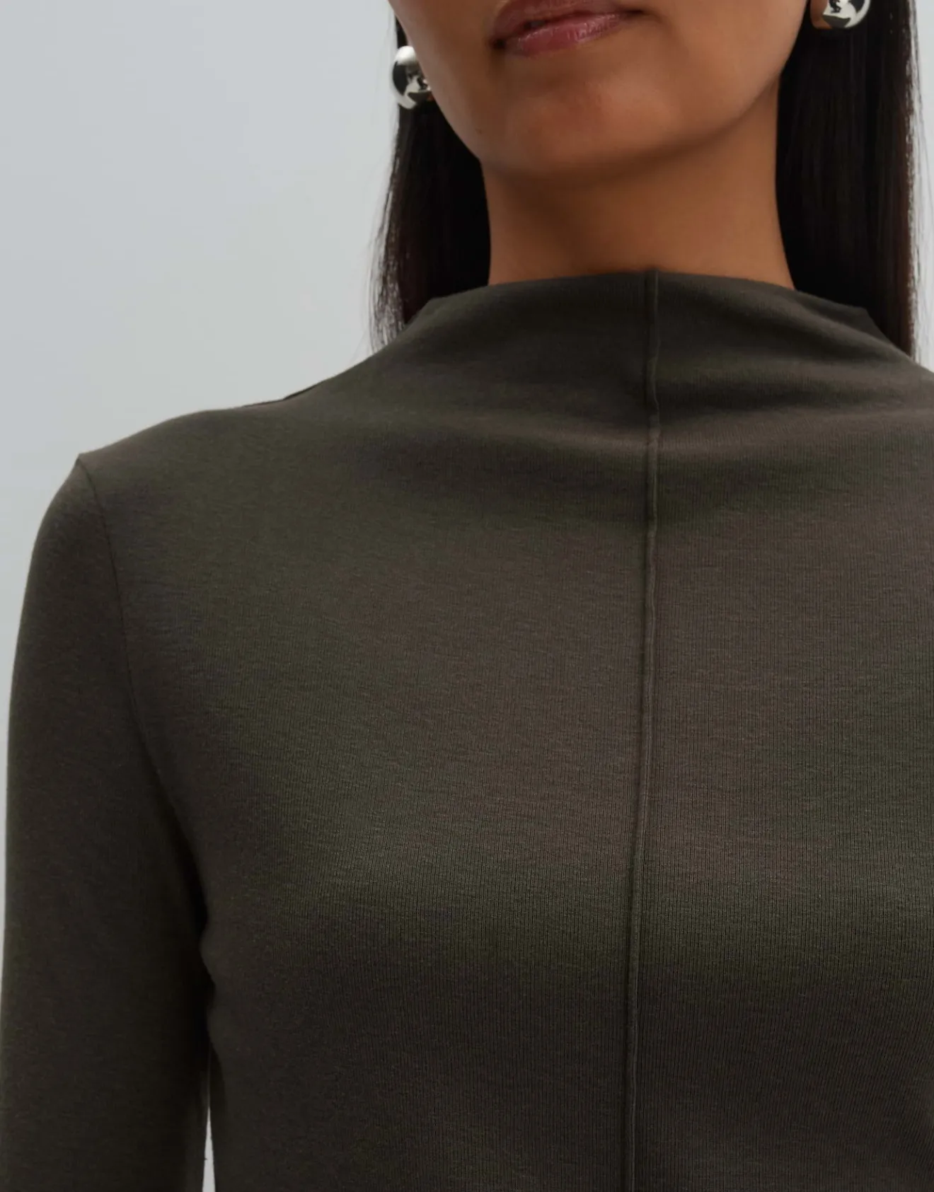 Cheap Jerseyshirt KEELI Slim aus Modal Mix Shirts