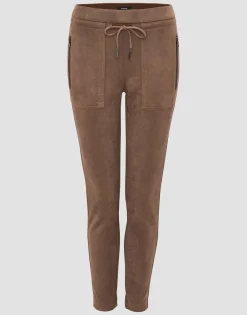 Online Jogpants ELVINA CARGO Slim in Veloursleder-Optik Hosen