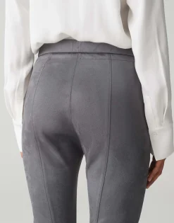 Cheap Jogpants ELVINA CARGO Slim in Veloursleder-Optik Hosen