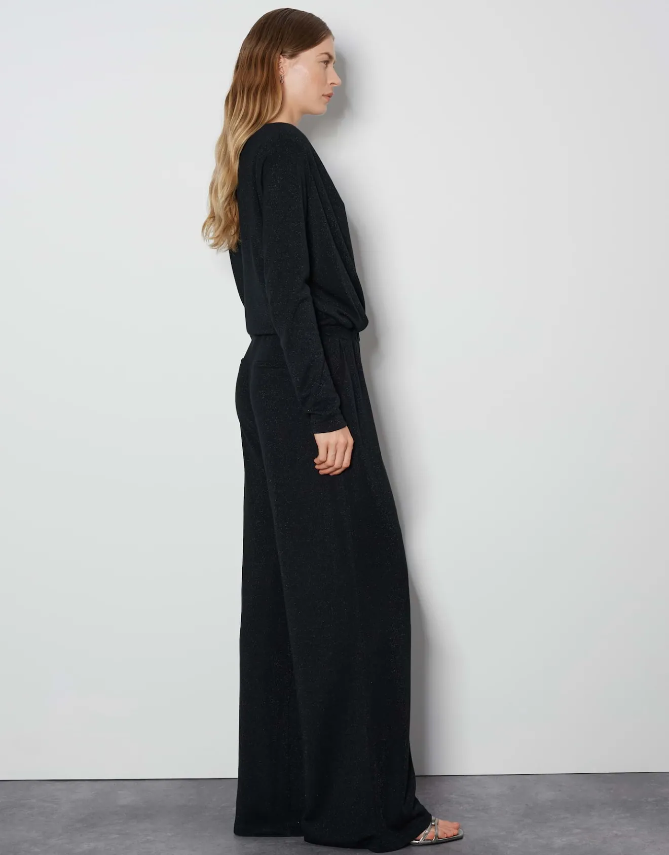 Cheap Jumpsuit CANDELIA Wide mit Glitzer-Effekt Hosen