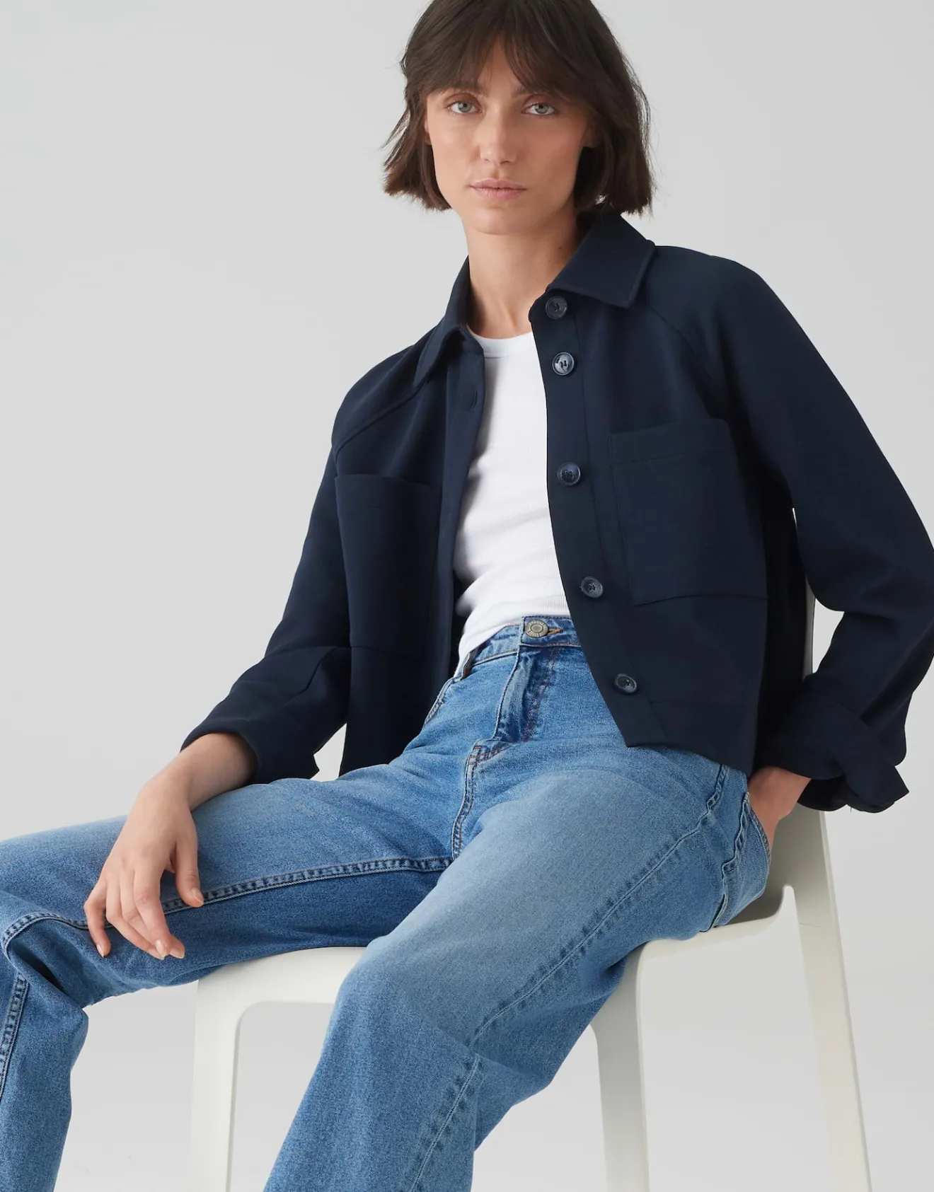 Fashion Kurzblazer JIPI Boxy Fit aus BCI Cotton Mix Blazer & Westen