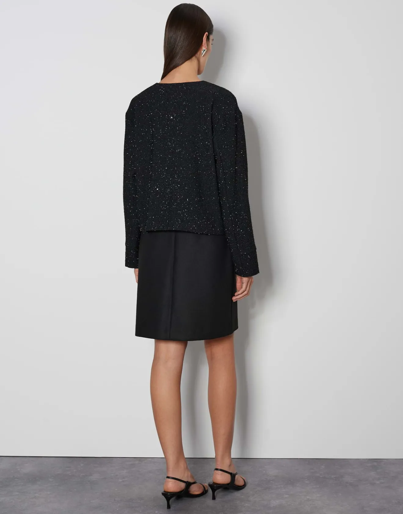 Hot Kurze Blazerjacke NERCI Loose mit Glitzer Effekt Blazer & Westen