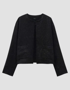 Hot Kurze Blazerjacke NERCI Loose mit Glitzer Effekt Blazer & Westen