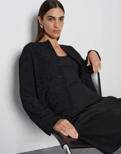 Hot Kurze Blazerjacke NERCI Loose mit Glitzer Effekt Blazer & Westen