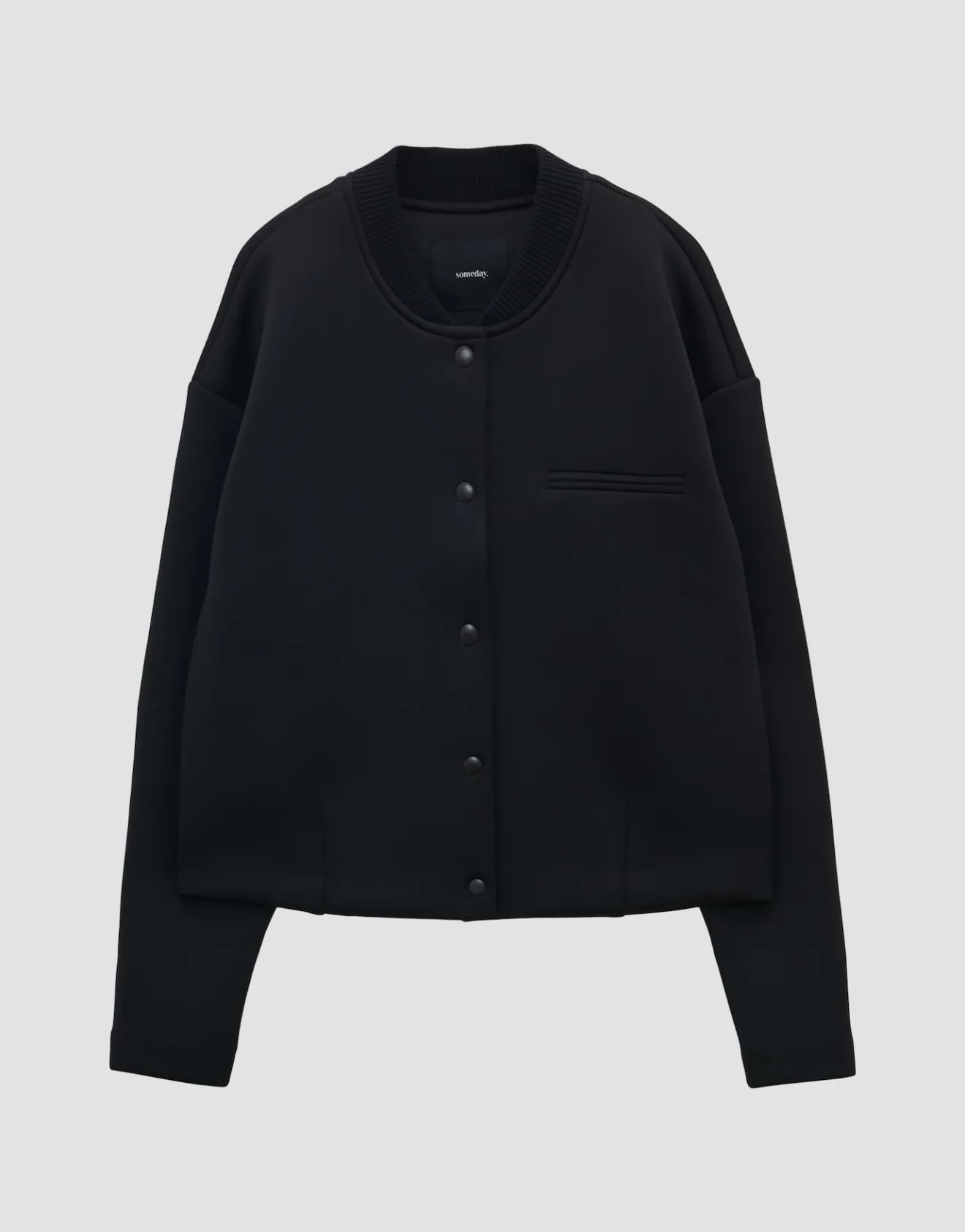 Sale Kurze Bomberjacke ULONI Loose aus Scuba Sweat