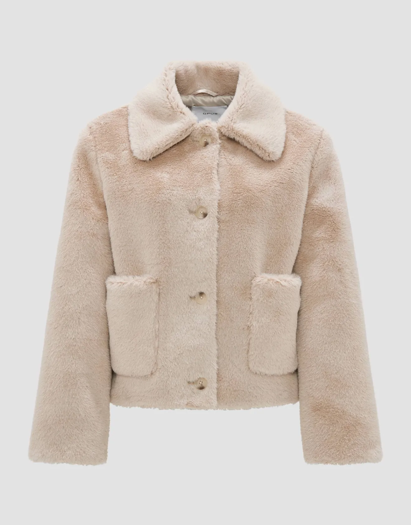 Cheap Kurzjacke HERRISA Loose aus Fellimitat Jacken & Mäntel