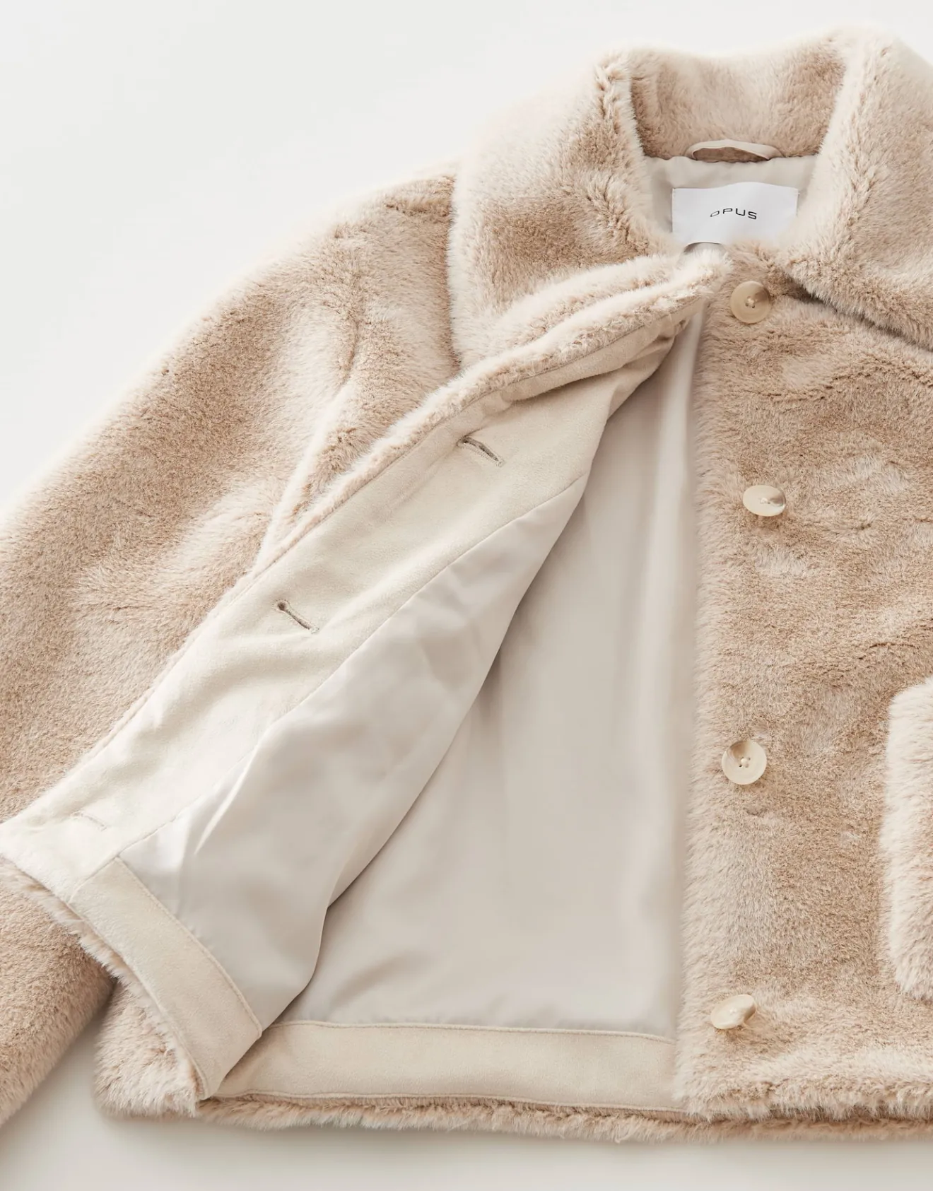 Cheap Kurzjacke HERRISA Loose aus Fellimitat Jacken & Mäntel