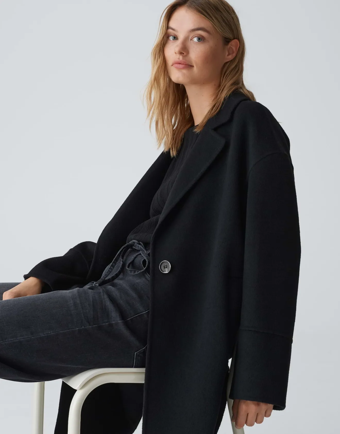 Flash Sale Kurzmantel HATILDE Oversize aus weichem Woll Mix Jacken & Mäntel