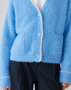 Outlet Kuscheliger Cardigan DIPINGA Loose mit Wolle Strick