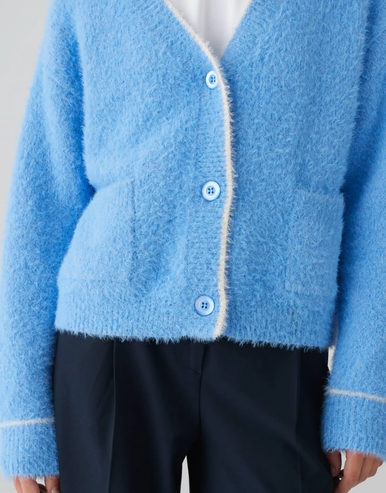 Outlet Kuscheliger Cardigan DIPINGA Loose mit Wolle Strick
