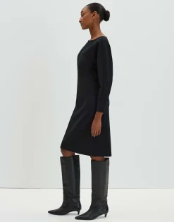 Store Langarm Kleid QUILOMENA in Midi Länge Kleider