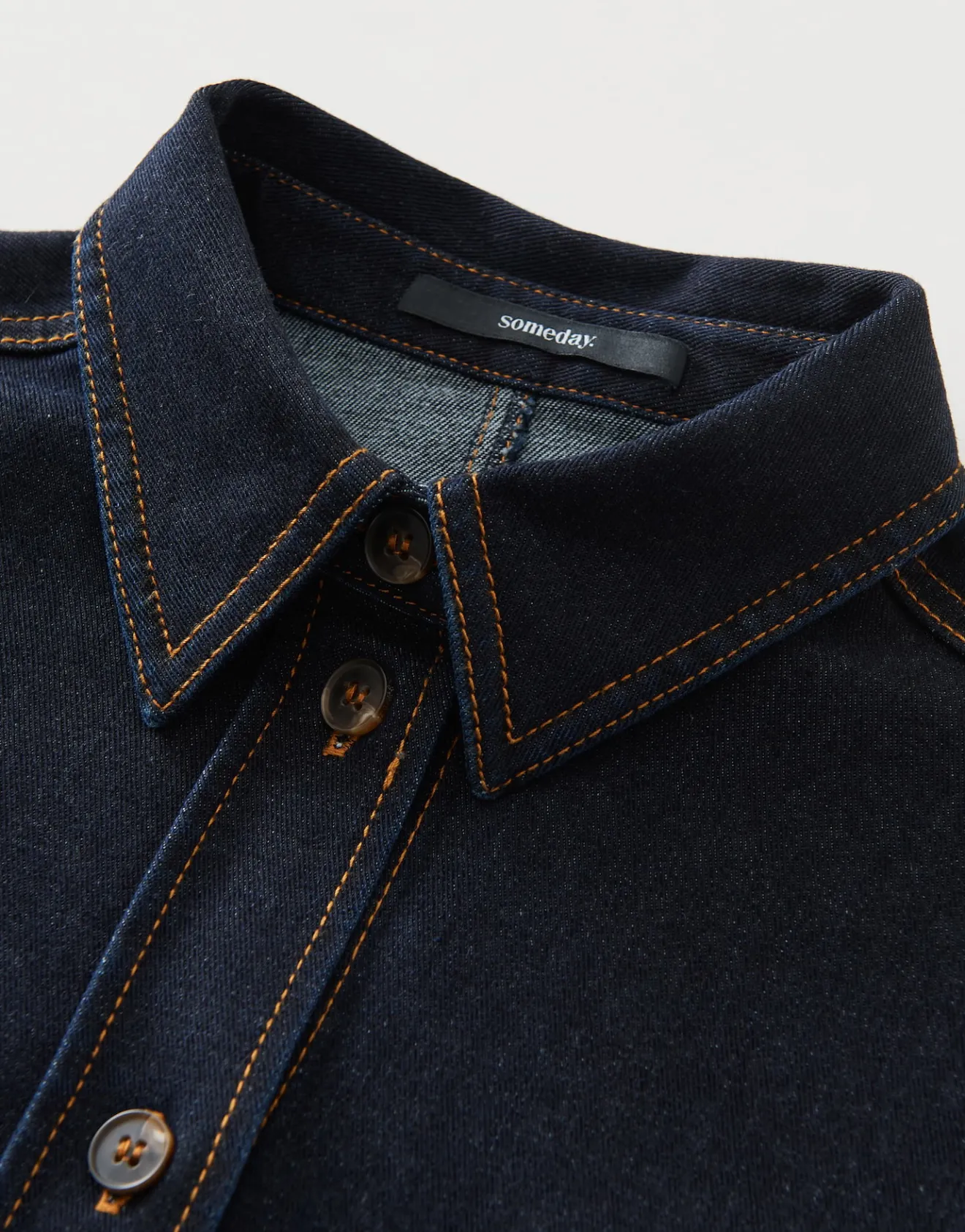 Hot Langarmbluse ZENIMA Slim aus elatischem Denim Blusen