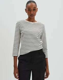 Outlet Langarmshirt KELIA Regular aus Baumwollmix Basics|Shirts