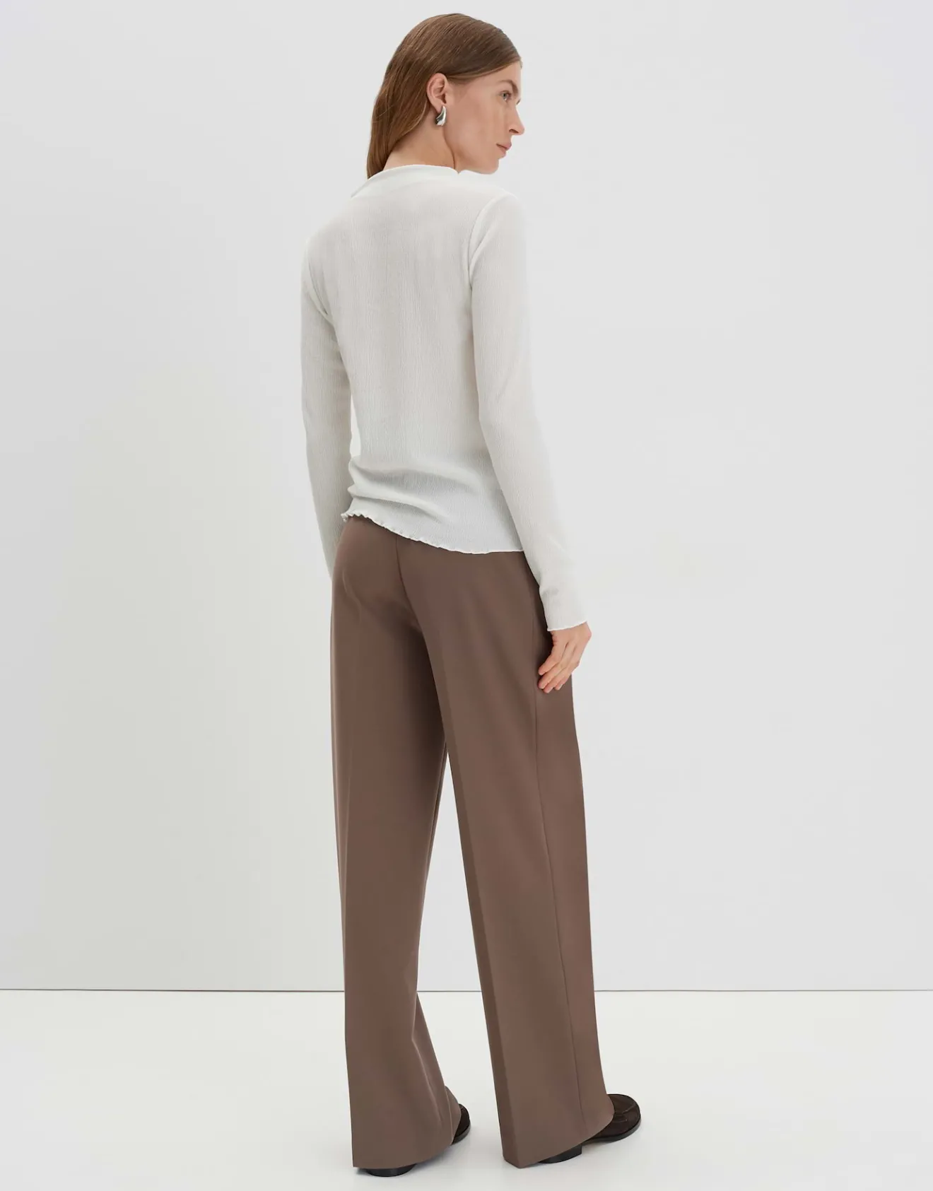 Shop Langarmshirt KELONI Slim aus Kreppstoff Shirts