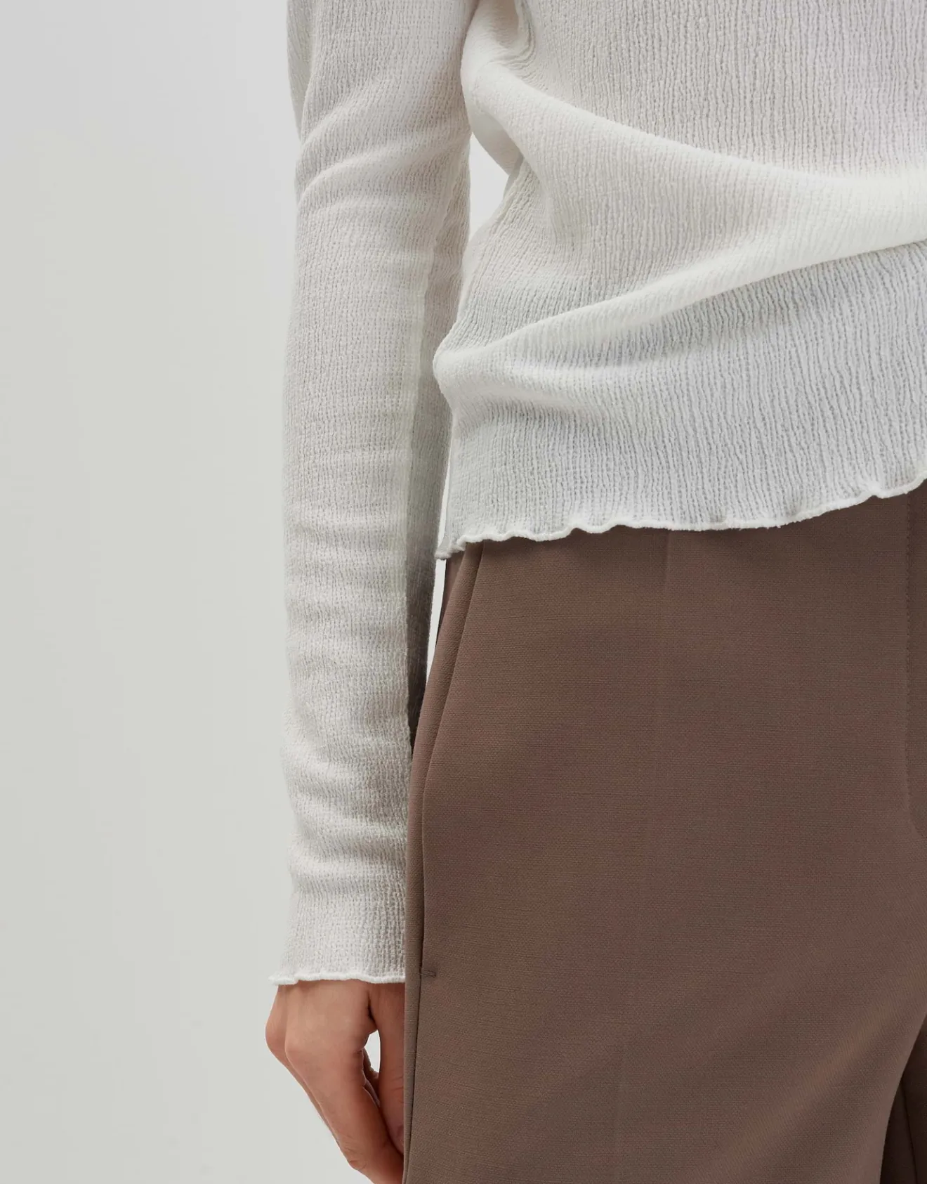 Shop Langarmshirt KELONI Slim aus Kreppstoff Shirts
