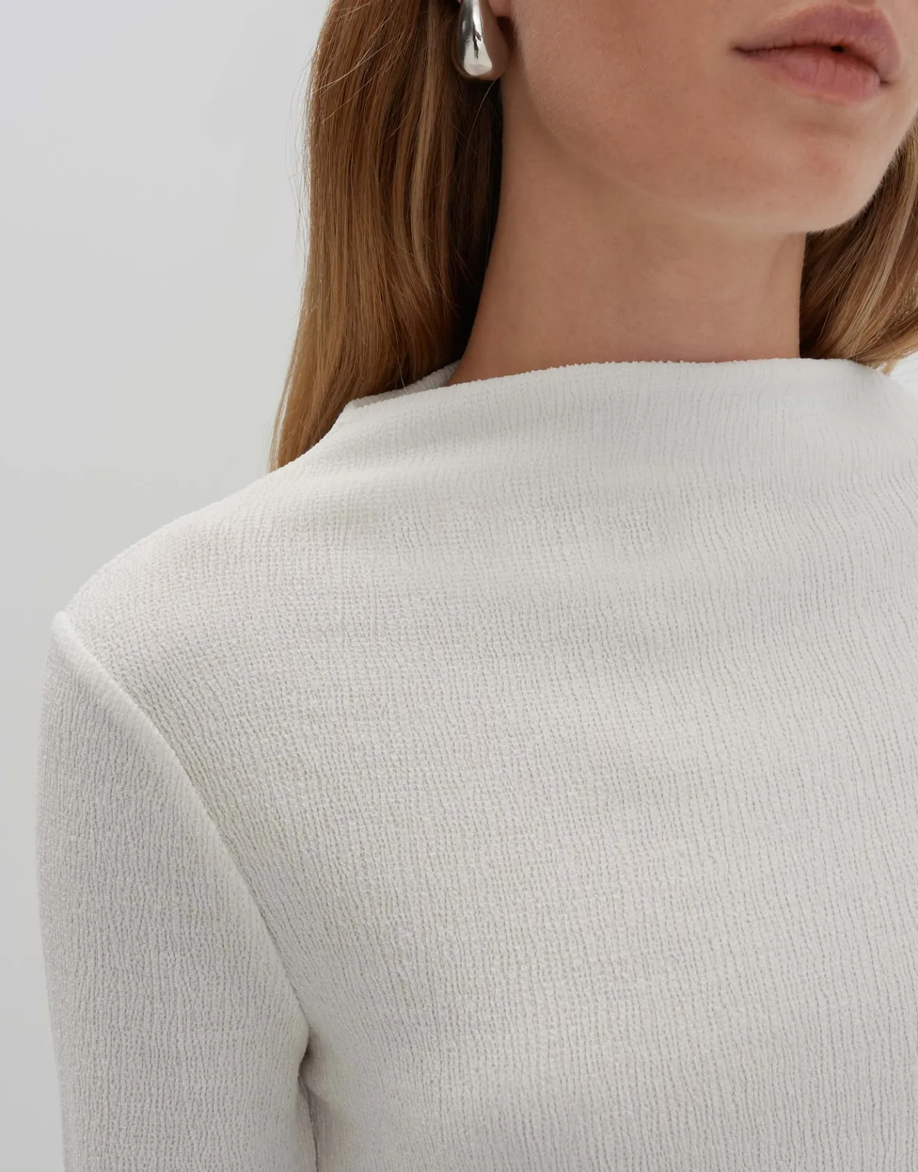 Shop Langarmshirt KELONI Slim aus Kreppstoff Shirts