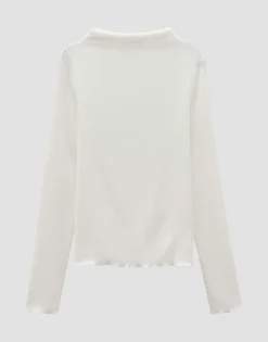 Shop Langarmshirt KELONI Slim aus Kreppstoff Shirts