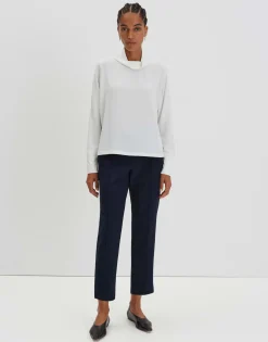 Cheap Langarmshirt KESINE Regular mit umschlagenem Stehkragen Shirts