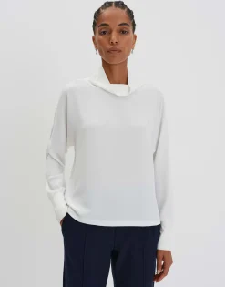 Cheap Langarmshirt KESINE Regular mit umschlagenem Stehkragen Shirts