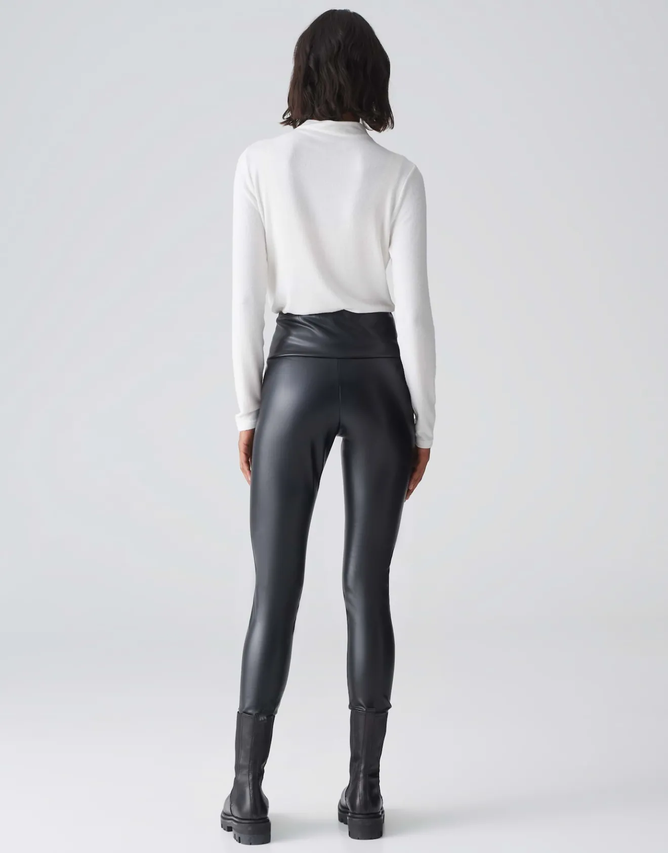 Outlet Leggings ELYSSA Slim in Leder Optik Hosen