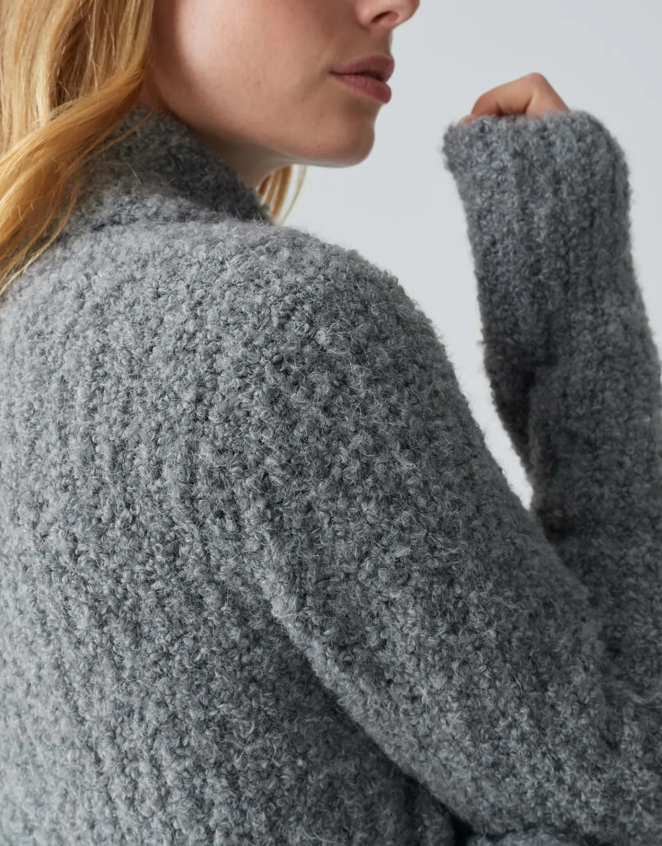 Flash Sale Long Cardigan DULINA Loose aus weichem Bouclé Strick Strick