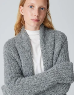 Flash Sale Long Cardigan DULINA Loose aus weichem Bouclé Strick Strick