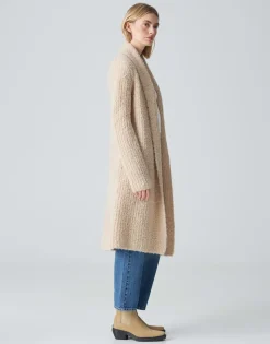 New Long Cardigan DULINA Loose aus weichem Bouclé Strick Strick