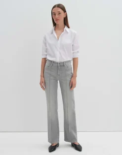 Sale Long Flared Denim CARIE LINE Mid Rise mit Biese Jeans