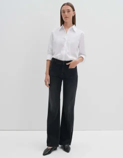 Hot Long Flared Jeans CARIE FRENCH aus stretchigem BCI Cotton Mix Hosen|Jeans