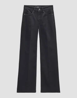 Discount Long Flared Jeans CARIE ICONIC Mid Rise aus nachhaltigem Baumwoll Mix Jeans