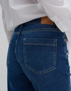 Fashion Long Flared Jeans CARIE ICONIC Mid Rise aus nachhaltigem Baumwoll Mix Jeans