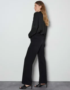 Cheap Long Flared Jeans CARIE LINE Mid Rise mit Biese Jeans