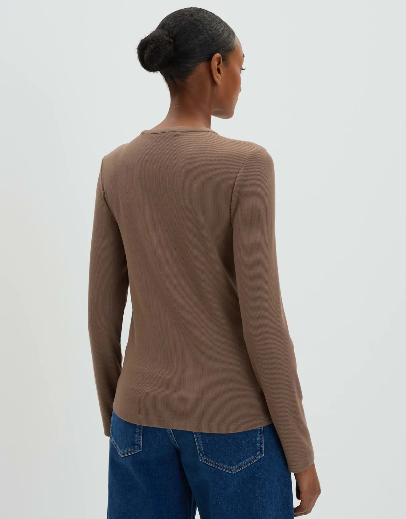 Shop Longsleeve KINOLA Regular aus dezenter Rippstruktur Basics