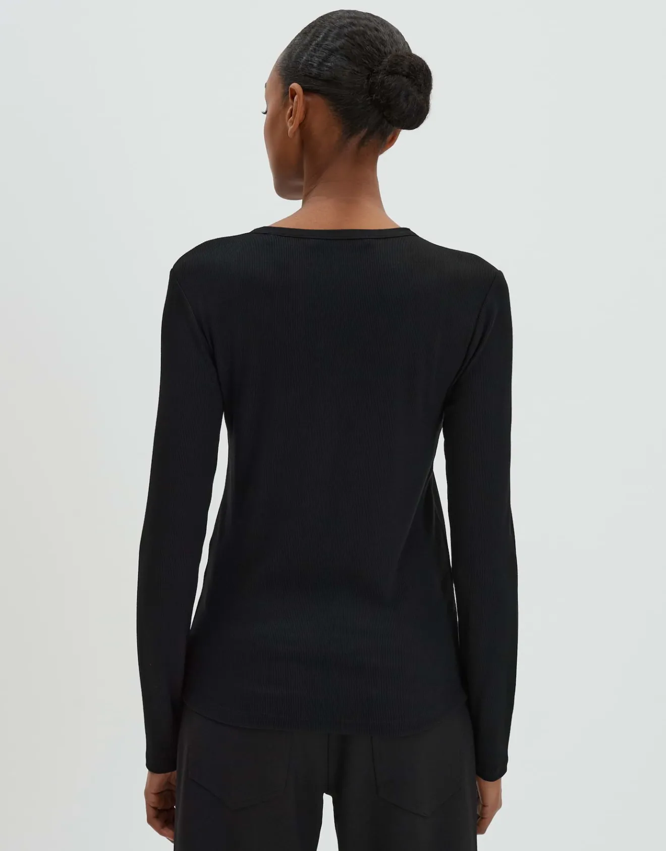 Hot Longsleeve KINOLA Regular aus dezenter Rippstruktur Basics|Shirts