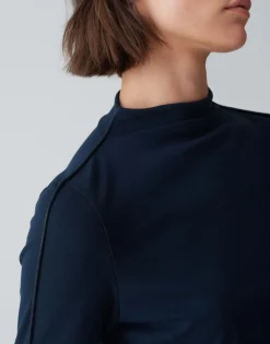 Store Longsleeve SALIMAS Slim aus feinem Ripp-Jersey Shirts