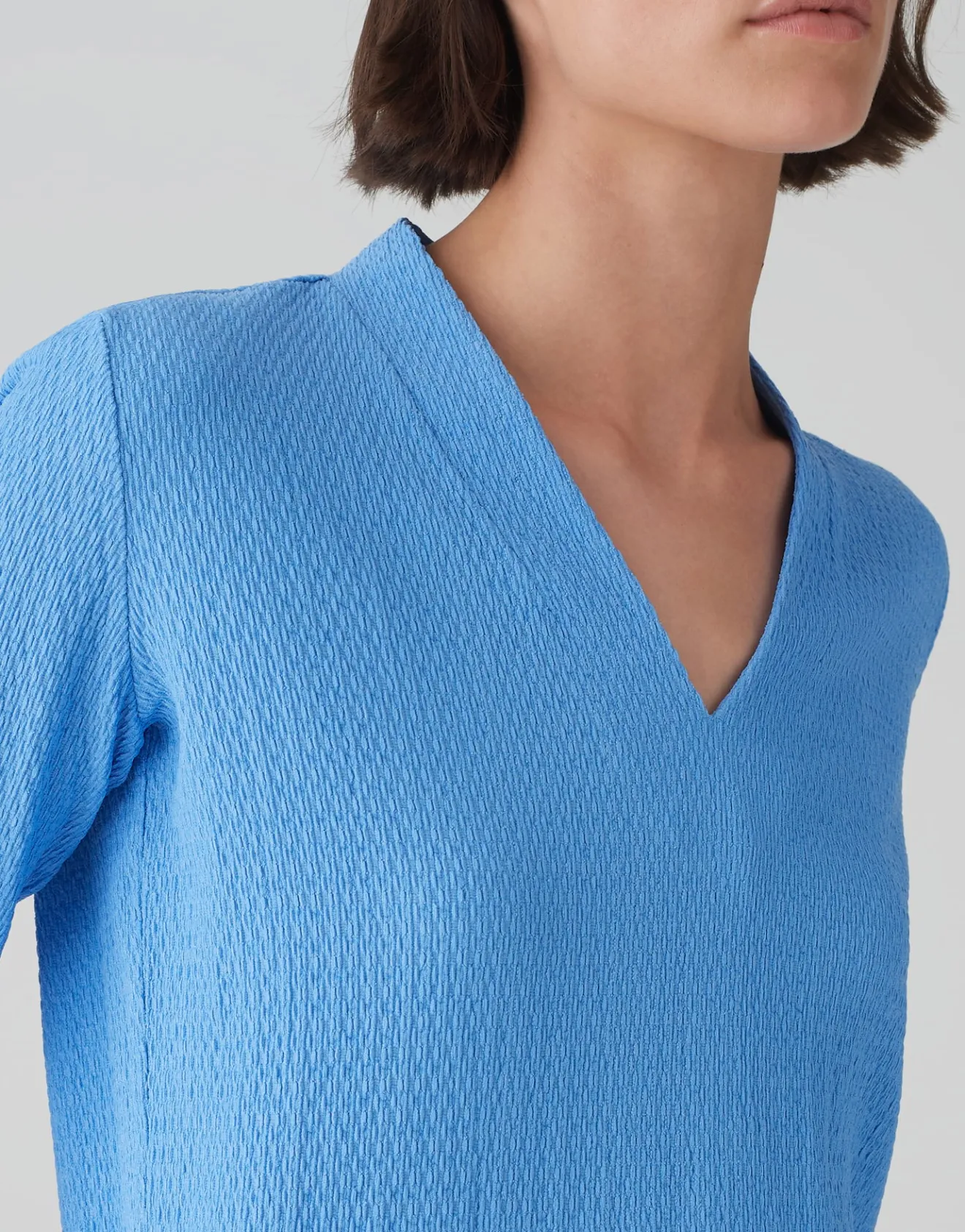 Outlet Longsleeve SIWENA Slim aus strukturiertem Jersey Shirts