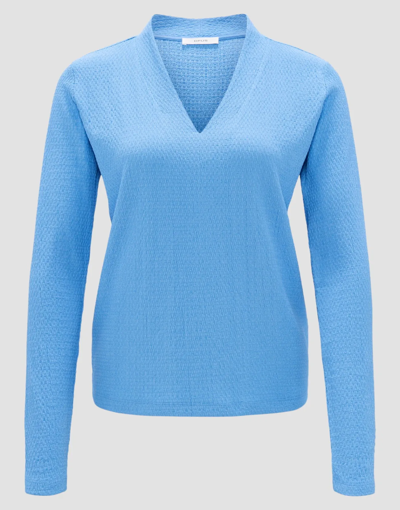 Outlet Longsleeve SIWENA Slim aus strukturiertem Jersey Shirts